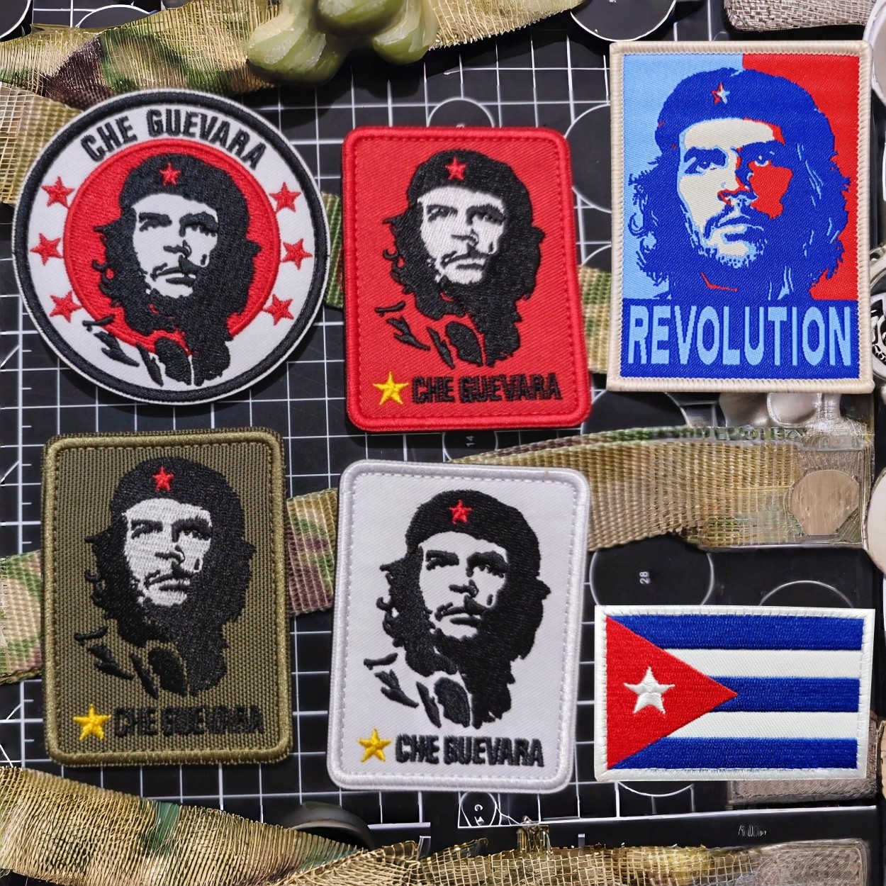 革命英雄切格瓦拉魔术贴章古巴旗帜臂章战术士气章户外背包贴徽章,运动包/户外包/配件,贴章/魔术贴章,淘宝优惠券,粉丝福利购,淘宝优惠卷