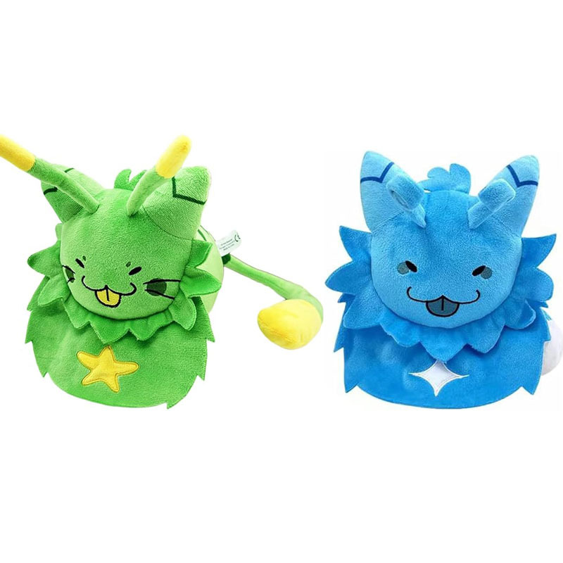 t绿色猫游戏玩偶毛绒玩具