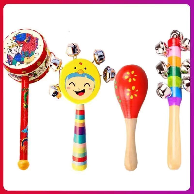 婴儿手摇铃玩具拨浪鼓益智早教