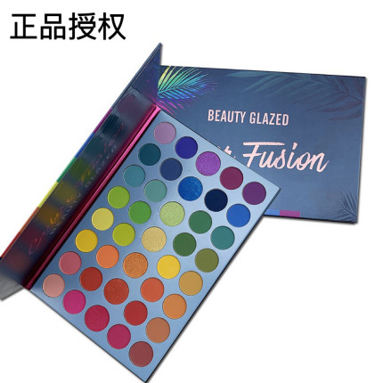 正品beauty glazed化妆师专用39色眼影盘彩虹多色系COS舞台表演妆