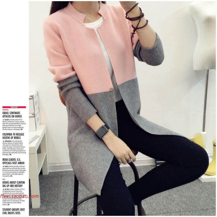针织开衫毛衣外套2024autumn winter women knit cardigan jacket