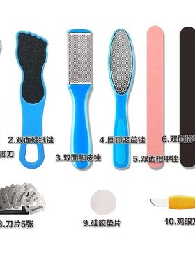 Stainless steel foot rub to remove dead skin calluses heel