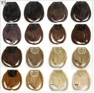 Long fake bangs wig piece hair extension bangs 接发片刘海