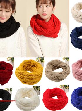 winter男女麻花women2024新ladies韩版fashion围脖scarf men scar
