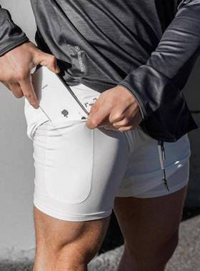 Running Shorts Men 2in1 Quick Dry GYM运动裤Sport Short Pants