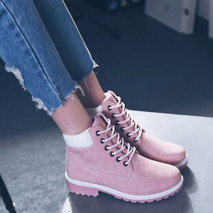 女士高帮靴 ladies sneakers women genuine leather ankle boots