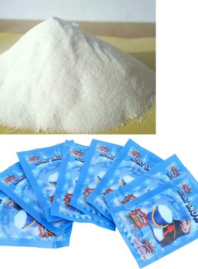 10pcs/lots Fake Magic Instant Snow Fluffy Super Absorbant De