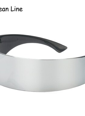 Funny Futuristic Wrap Around Monob Costume Sunglasses Mask N