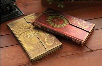 Magic book creative notebook stationery retro European dia