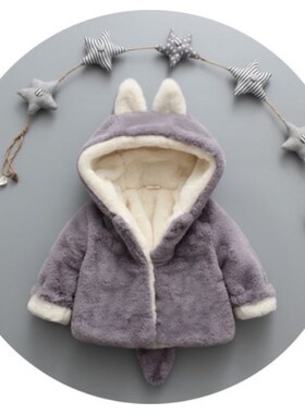 Baby padded thick winter jacket children hoodies sweaters