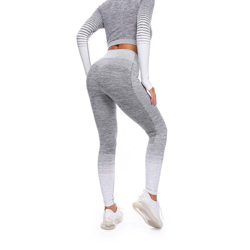 新款针织高弹力紧身运动翘臀提臀瑜伽速干健身裤女 fitness pants