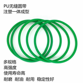 PU橡胶皮带子钢化炉无缝小型输送带传送带聚氨酯防滑一体注塑圆带