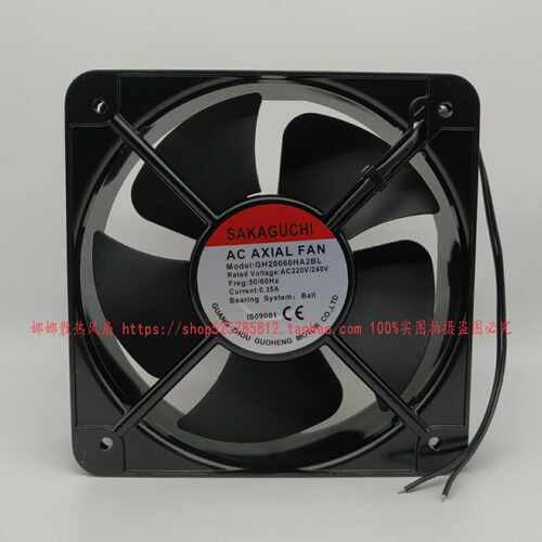 SAKAGUCHI GH20060HA2BL 220/240V 0.35A 20CM 机柜散热风扇