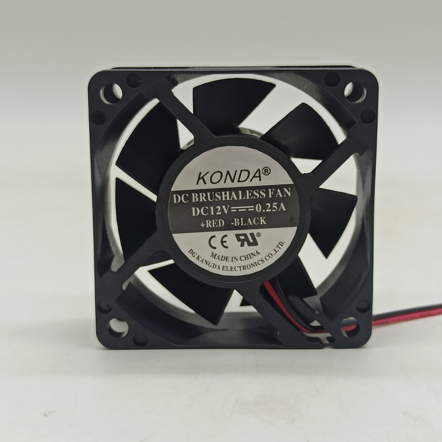 KONDA 6025 12V 0.25A 6CM厘米公分静音电脑机箱电器电源散热风扇