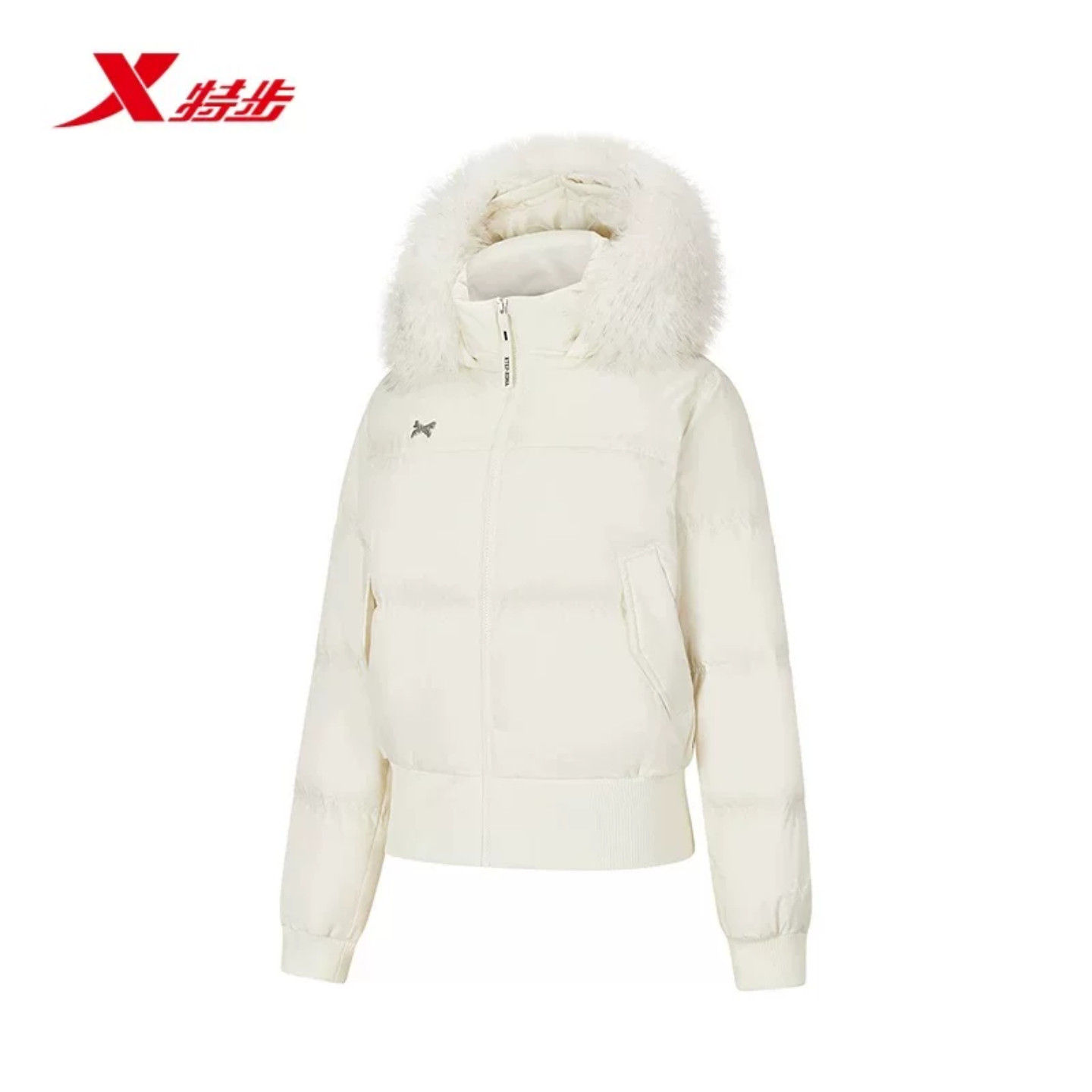 特步羽绒服女装外套2026冬