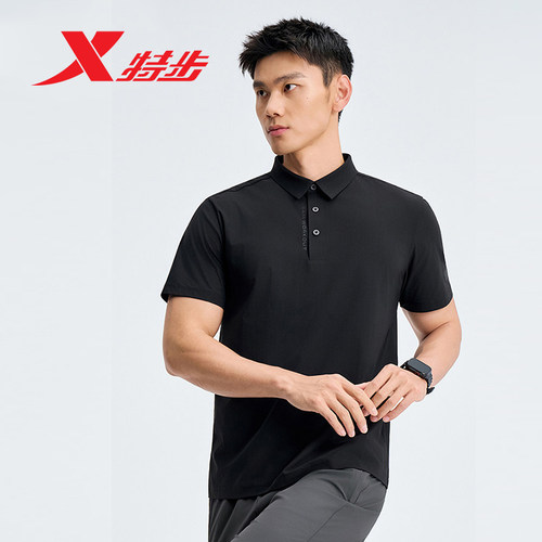 特步POLO衫男短袖T恤2026夏季
