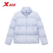 加厚保暖立领外套女士驭温外套 新款 特步三防羽绒服女款 2025冬季