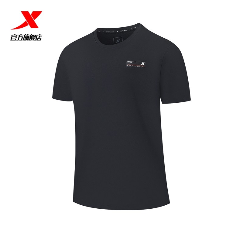 特步短袖T恤男2025夏季