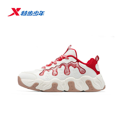 特步儿童女童板鞋2026春季