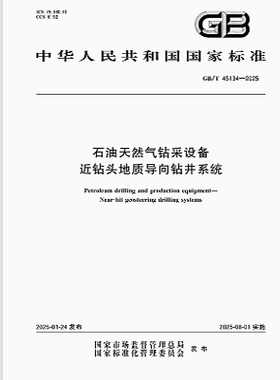 GB/T 45134-2025 石油天然气钻采设备 近钻头地质导向钻井系统