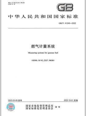GB/T 41248-2022 燃气计量系统