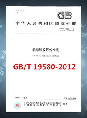 GB/T 19580-2012卓越绩效评价准则 正版