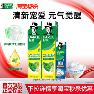 DARLIE好来原黑人双重薄荷牙膏清新口气成人专用抗口气官方正品