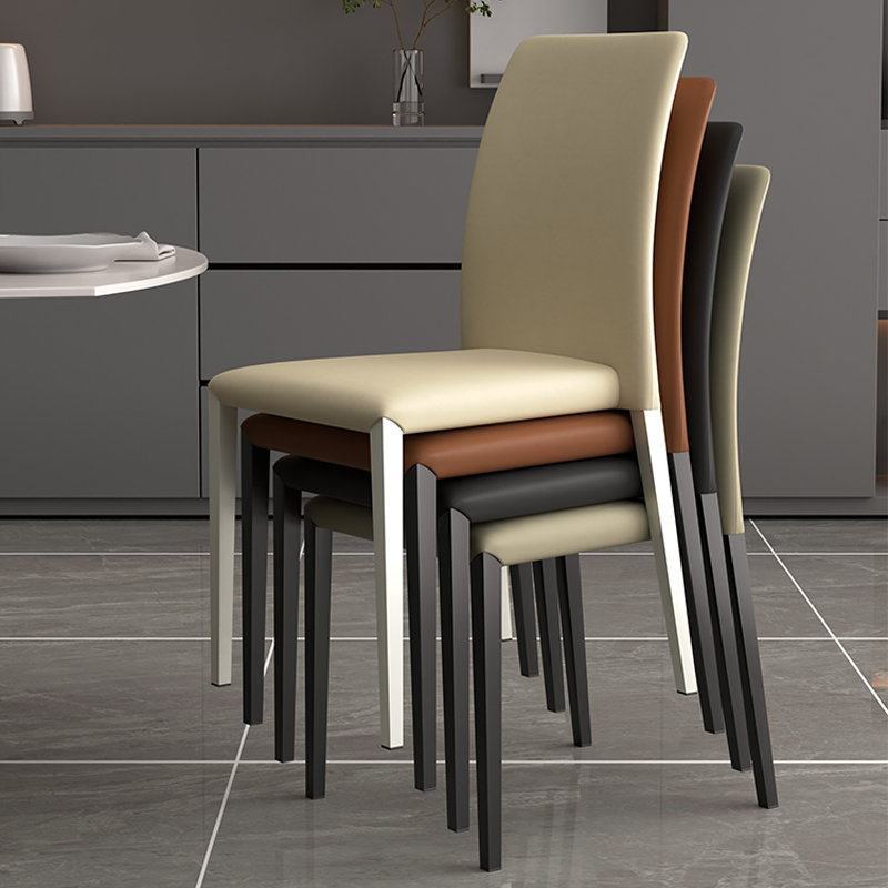 免安装轻奢极简家用餐椅可叠放