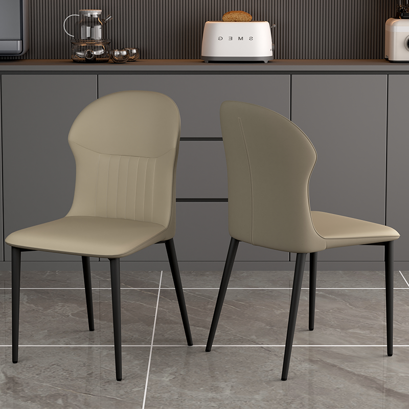 可好PVC皮家用靠背餐椅送货上门