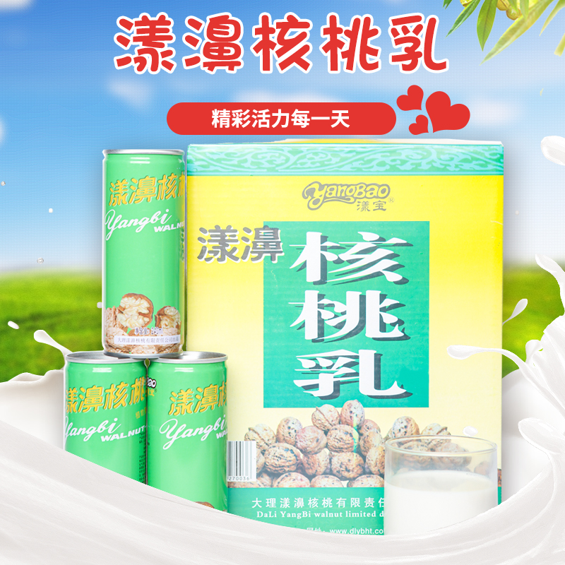 漾濞核桃乳整箱原味植物复合蛋白饮料云南大理漾宝核桃果味乳饮品 咖啡/麦片/冲饮 植物蛋白饮料/植物奶/植物酸奶 原图主图