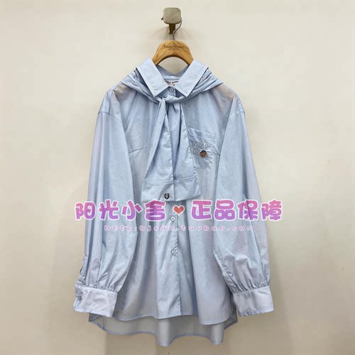 TeenieWeenie小熊2026夏披肩款翻领衬衫TTYA2623C1A YA2623C1A