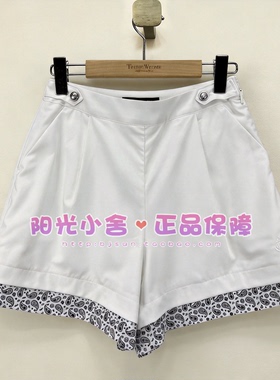 TeenieWeenie小熊26夏时尚复古印花短裤TTTH2664C2A TH2664C2A