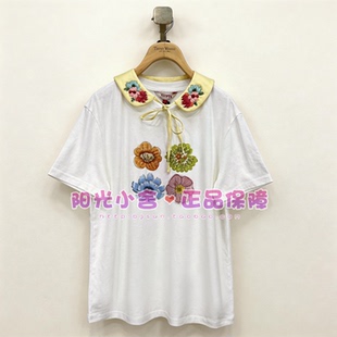 TeenieWeenie小熊26夏田园风花朵短袖 RA2624W2X T恤TTRA2624W2X