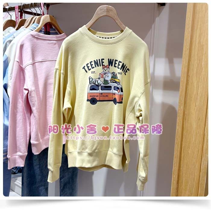 *teenieweenie小熊2023夏简洁圆领长袖卫衣ttma232301t ma232301t