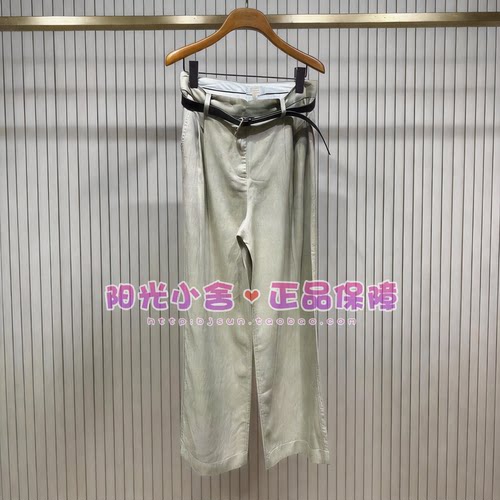 ELAND依恋正品26夏气质宽松直筒叠褶休闲裤EETCG24E06 TCG37R32