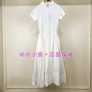 TeenieWeenie小熊26夏POLO领拼接连衣裙TTOW2624W4B OW2624W4B