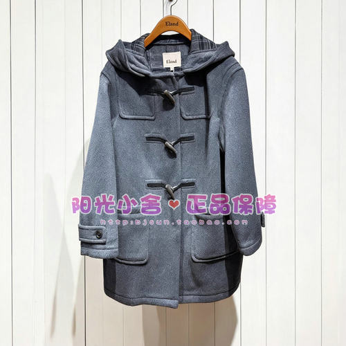 正品ELAND依恋26冬季绵羊毛毛呢大衣EEJWG4TE01 JWG4TE01