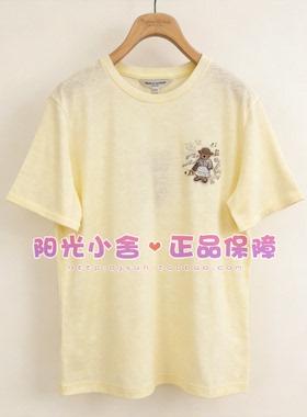 TeenieWeenie小熊26夏简约时尚宽松圆领T恤TTRA2624W1K RA2624W1K