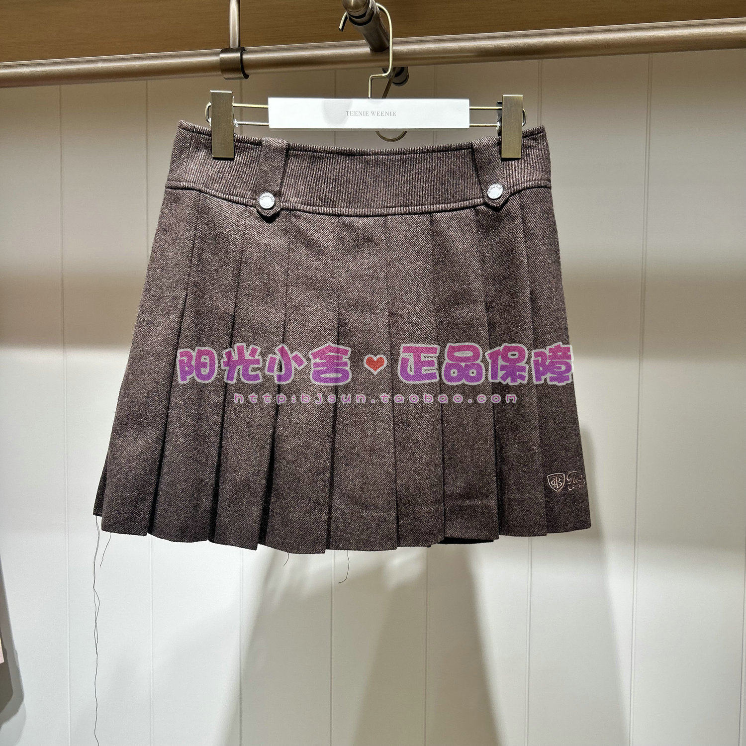 TeenieWeenie小熊2025冬半身裙TTWH254TC1B WH254TC1B
