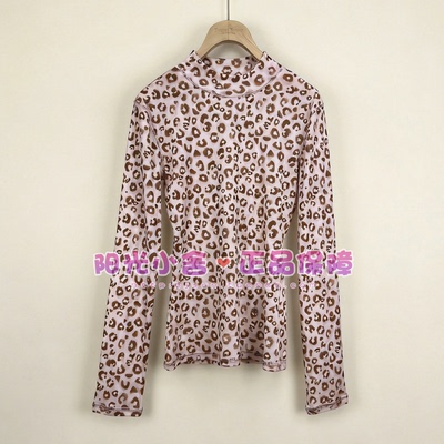 TeenieWeenie小熊26秋修身豹纹T恤TTLB26A37A270D LB26A37A270D