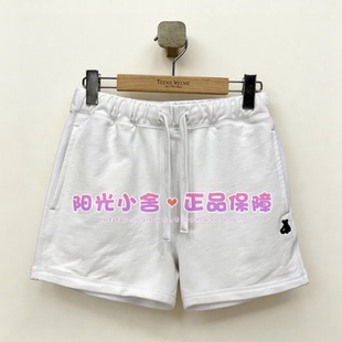 TeenieWeenie小熊26夏简约抽绳长绒棉短裤TTTM2624CSE TM2624CSE