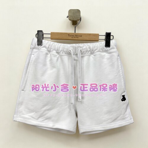 TeenieWeenie小熊26夏简约抽绳长绒棉短裤TTTM2624CSE TM2624CSE