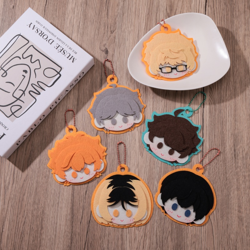 排球少年手工不织布挂件动漫游戏同人周边包挂孤爪研磨及川彻