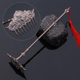 西游记游戏周边猪八戒九齿钉耙猪悟能全金属合金摆件广智赤潮玩具