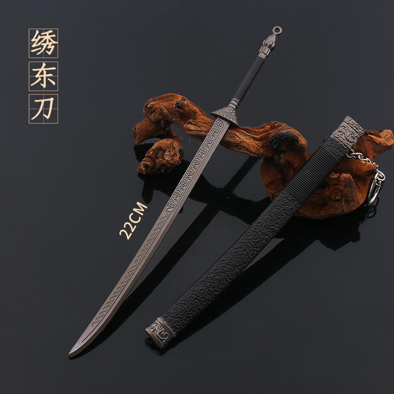 徐凤年绣冬刀春雷剑合金摆件模型