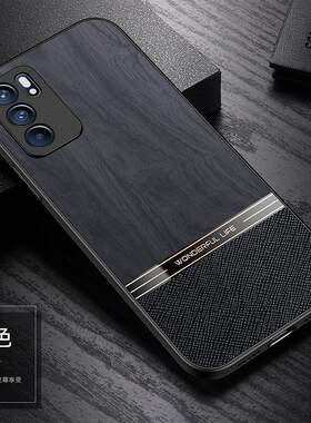 适用opporeno6新款木纹手机壳