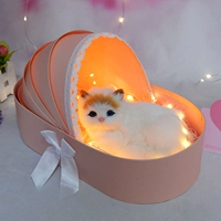 Подарочная коробка розового кошачьего гнезда -Хуангту № 3 Льев кот открывает глаза и дает сумочку