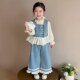 TREE女童套装 春秋季 新款 英国KABEI 阔腿裤 宽松洋气小香风三件套