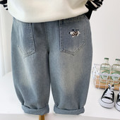 子帅气长裤 英国KABEI 休闲百搭 新款 柔软裤 TREE男童牛仔裤 春秋季
