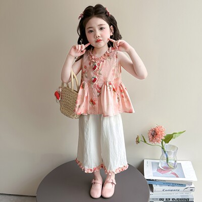 英国KABEITREE女童夏套装薄款